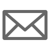 Icône de lettre ou enveloppe grise
